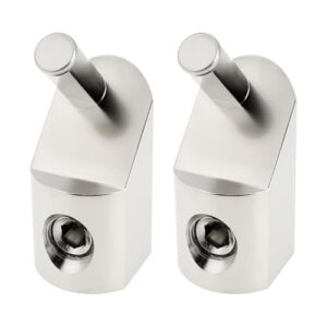 eMagTech 1Pair 1/0 AWG to 4 AWG Offset Amp Input Reducers 45 Degree Angled Compatible with Most Amps That Have An Angled 4 Gauge Amp Terminal