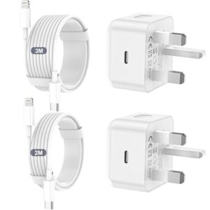 iPhone Charger Fast Charge 2Pack Fast Apple Charger Cables 2M&3M iPhone Fast charger with USB C To Lightning Cable for iPhone 14 13 12 11 Pro Max XS XR X 8 7 6 Plus 5