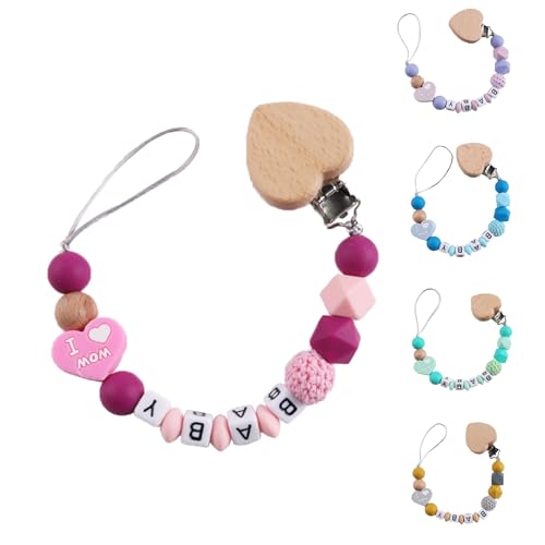 Personalized Baby Pacifier Clip with Personalized Name