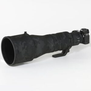 CHASING BIRDS Camouflage Waterproof Lens Coat for NIKON Z 400mm f/2.8 TC VR S Rainproof Lens Protective Cover (Shadow Black)