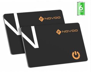 NOVOO SmartCard Wallet Tracker 2-Pack