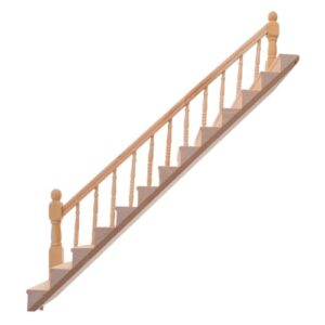 HOOTNEE Handrail Stairs Miniature House Handrail Mini Handrail 1/12 Scale Accessories Miniature Stair Miniature Decorations Miniature Handrail Miniature Furniture Accessories