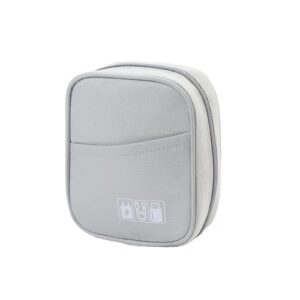 JINSI Small Cable Organiser Bag Travel Electronics Pouch Tech Accessories Case for Chargers