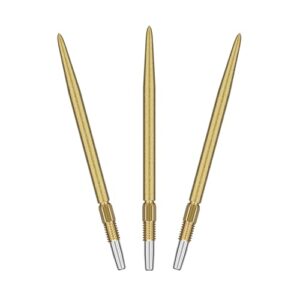 TARGET Darts Swiss Point SLK Luke Littler Dart Points (3 Pack Set of Tips) 35MM/42MM – Gold/Silver/Black | Rough Textured Dart Points