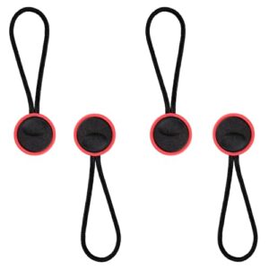 VKO Quick Relase Connectors Buckles Camera Straps(4-Pack Black-Red)