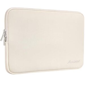 Aucase 15 15.6 inch Puffy Laptop Sleeve Leather Case