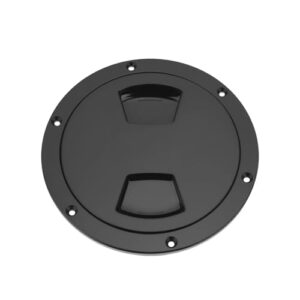 Briny River 1PC Boat Inspection Hatch Cover Round Deck Hatch Cap with Detachable Cover Plate Pre-Drilled Holes for Marine Boat Yacht RV