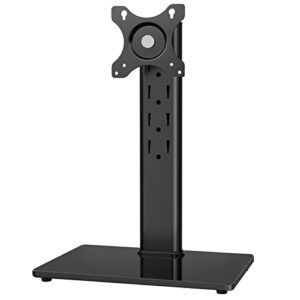 5Rcom Vesa Monitor Stand Free Standing Desk Stand for 13-32 inch Single PC Table Top with Swivel Height Adjustment