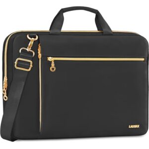 Lausiax Laptop Bag Case 15.6 16 inch for Women Men Laptop Sleeve Briefcase Compatible with Dell XPS Inspiron