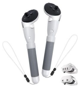 TRANSNOVO Handle Attachments Compatible with Oculus/Meta Quest 3S/Quest 3 Controller Accessories