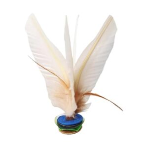 Jianzi Kick Toy - White Feather Shuttle