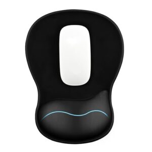 EooCoo Mouse Pad with Gel Pad Rest Wrist Support and Anti Slip Silicone Base