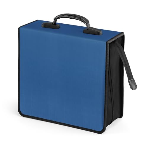 240 Capacity CD Case Portable Blu-ray/DVD/VCD Binder Storage Wallet with Zipper & Handle