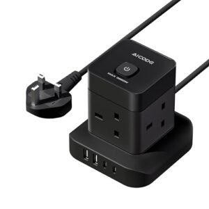 AICODE Cube Extension Lead with USB Slots