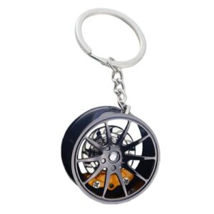 Wheel Hub Car Keychain - Car Tire Rim Keychain