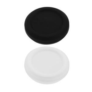 YINETTECH 2Pcs Action Camera Silicones Front Lens Caps Protective Cap Dustproofs Lens Cover Compatible with Insta360 Go 3S (Black+White)