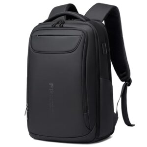FENRUIEN Business Laptop Backpack for 15.6 Inch 1800D Business Backpack Men with Charging Port Computer Bag Durable Anti-Theft High-Tech Daypack Water-Resistant Casual Daypack (Black)