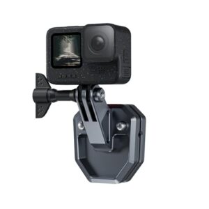 TELESIN° Motorcycle Windshield Aluminum Mount Clamp Clip Compatible with Hero 13 12 11 10 9 Insta360 X4 X3 Ace Pro Osmo Action 5 Pro 4 3 2 Motorcycle Accessories Action Camera Accessories