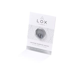 LOX Women's Secure Earring Backs - for All Types of Earrings - Easy to Adjust