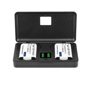 EN-EL12 (1500mAh) Battery Charger (including tow Batteries) Compatible with NIKON S1000 S1100pj S1200pj S6000 S610 S6100 S6150 S620 S630 S640 S70 S710 S9100 S9200 S9300 P300 P310 cameras