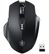 Uineer Vertical Mouse Wireless, 2.4G Rechargeable Mouse with Battery Indicator,4 level DPI,Ergono...