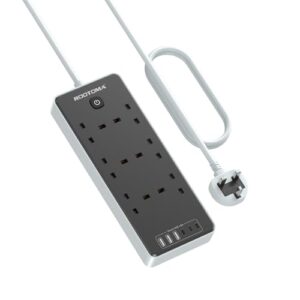 Extension Lead with 6 USB Slots (3 USB C)