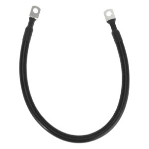 VekAuto 1 Pc Battery Inverter Cable 2 AWG Gauge 1.5FT 5/16" Lug Battery Cable Universal for Car Vehicle Boat RV Solar Tinned Copper Black