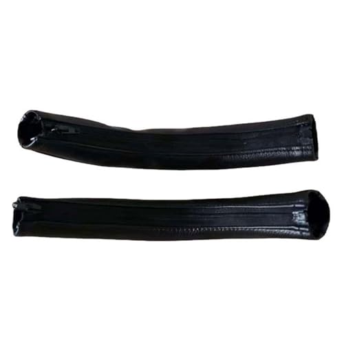 Handlebar Cover - PU Leather Stroller Strap Replacement | Stroller Handle Holder | Pram Stroller Handle Case | Stroller Armrest Protective Cover with Zippe