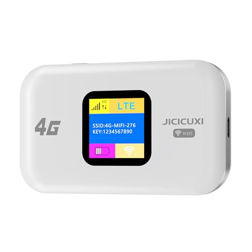 JICICUXI Portable 4G LTE WiFi Router