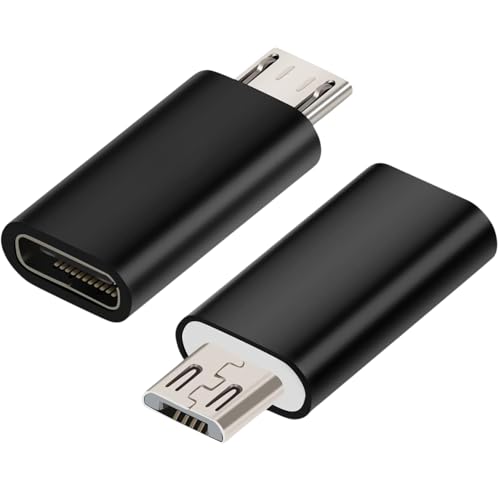 USB C to Micro USB Adapter Female to Micro USB Male Adapter Compatible with Samsung Galaxy S7/S6/S5/S4/S3