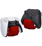 playvital 4 Set FOLD Controller Wall Mount for ps5/4, Gaming Headset Stand, Foldable Wall Stand f...