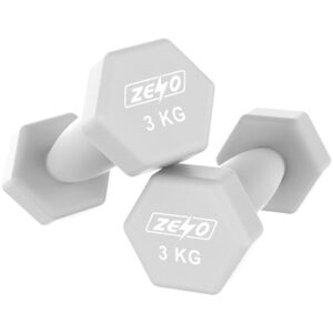 ZENO Dumbbells Set Of 2 | Dumbbells for Women | Hexagon Neoprene Weights | Hand Weights for Women | Anti-Slip & Sweat Resistant Dumbells