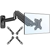 ELIVED Dual Monitor Stand for Desk, Vertical Stack Freestanding Monitor Arm for Most 13-32 Inch M...