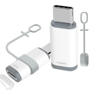 2 Pcs Lightning to USB C Adapter Support Charging & Data Transfer