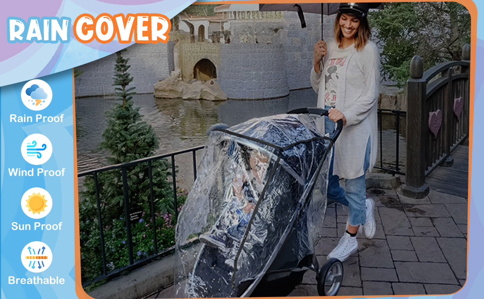 universal rain cover for pushchair