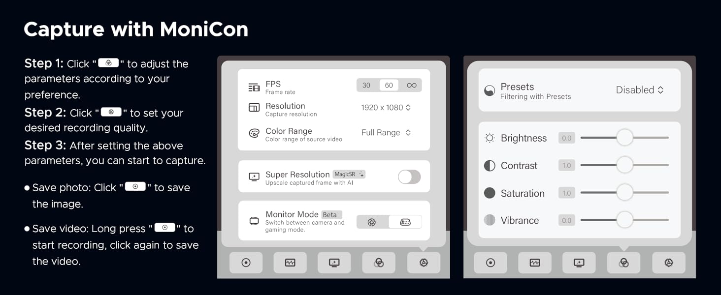 video capture card capture with monicon on ipad
