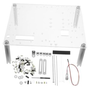 Gadpiparty 1 Set Motherboard Rack Padded Carry Case Stackable Open Frame Computer Case Mini Case Open Air Computer Frame Computer Accessory Wheels Laptop Repair Kit Rack Chassis Wire Acrylic