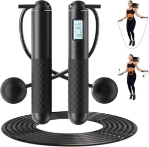 Ropeless Skipping Rope - Cordless Jump Rope With Digital Counter