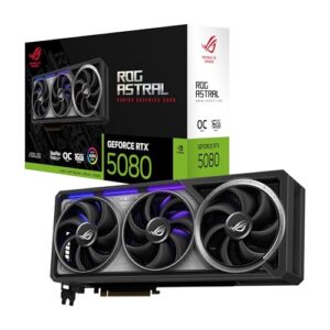 ROG Astral GeForce RTX 5080 16GB GDDR7 OC Gaming Graphics Card (PCIe 5.0