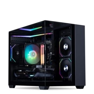 HORIZON Gaming PC Tower | AMD Ryzen 7 5700X3D | RADEON RX 9070 XT 16GB | 32GB 3200Mhz DDR4 RAM | 2TB NVMe SSD | 850W PSU | CPU Tower Cooler | ARGB CUBE Gaming PC Case | VR Ready | WiFi | Windows 11
