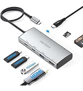 RSHTECH Powered USB 3.0 Hub Aluminum 10 Port USB 3.0 Data Hub with 12V/3A (36W) Power Adapter and...