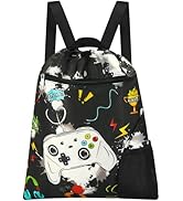 WAWSAM Gym Drawstring Backpack - Sports Gym PE Bag for Kids Waterproof Swimming Beach Backpack wi...