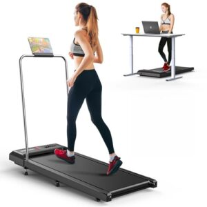Walking Pad Treadmill with Incline & Handle