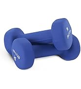 Yes4All Hex Neoprene Weights Dumbbells Set Pair (1 kg to 7 kg) - Dumbbell Set, Hand Weights Set f...
