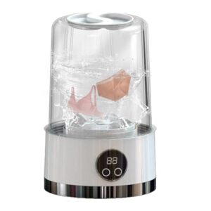 Portable Washing Machine - Wireless Laundry Machine | Silent Under Wear Washmachine | Small Washer For Underwear Baby Clothes