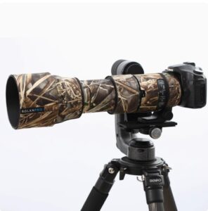 ROLANPRO Camouflage Lens Cover for Sigma 150-600mm F5-6.3 DG OS HSM Contemporary Coat Lens Protective Sleeve Case-#9d Grass Waterproof