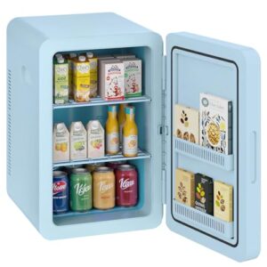 smilesun Mini Fridge 22Liter/30 Cans Cooler and Warmer Portable Mini Fridge for Bedroom with Adjustable Shelves