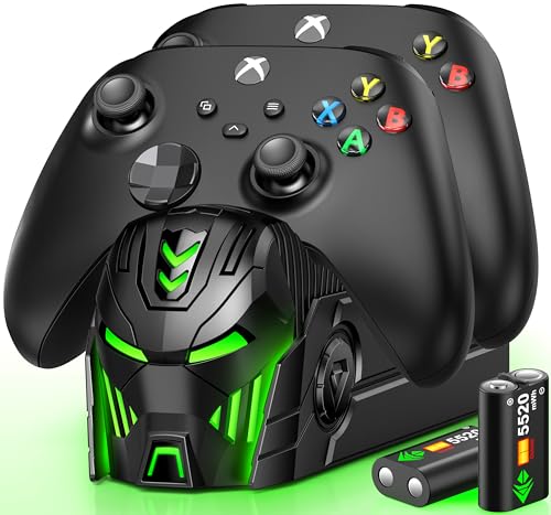 Charging Dock for Xbox Controller with 2x5520mWh Rechargeable Battery for Xbox Series X|S