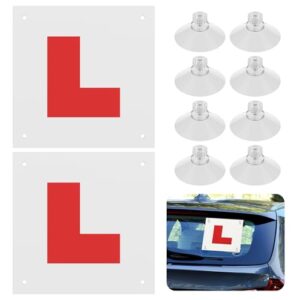 Pack of 2 Fully Magnetic L Plates for Car UK