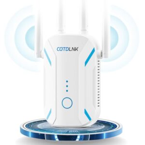 COTDLNK 2025 WiFi Extender Booster for Home 1200Mbps WiFi Booster Dual Band Wireless Internet Booster